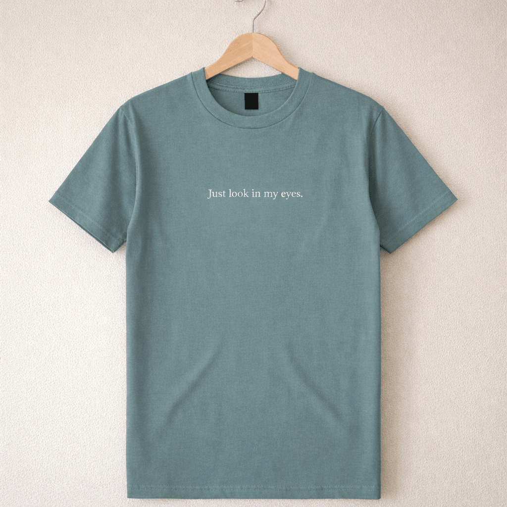 Lyric Shirt "Look in my eyes" - HAEVN Official Store