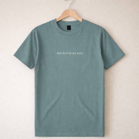 Lyric Shirt "Look in my eyes" - HAEVN Official Store
