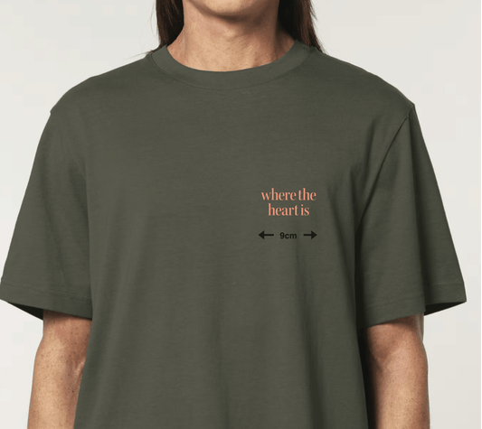 Lyric Shirt "Where the Heart Is" - HAEVN Official Store